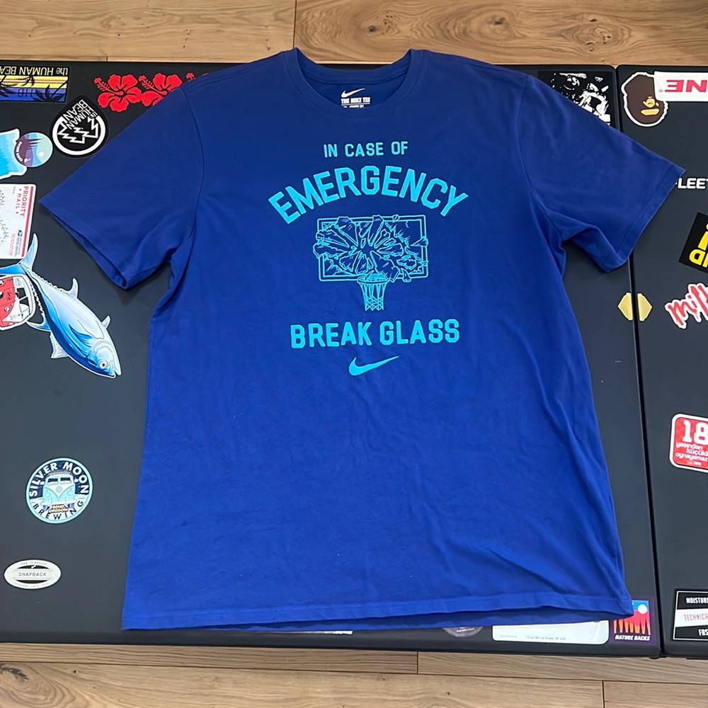 Nike “In Case of Emergency, Break Glass” Graphic Tee